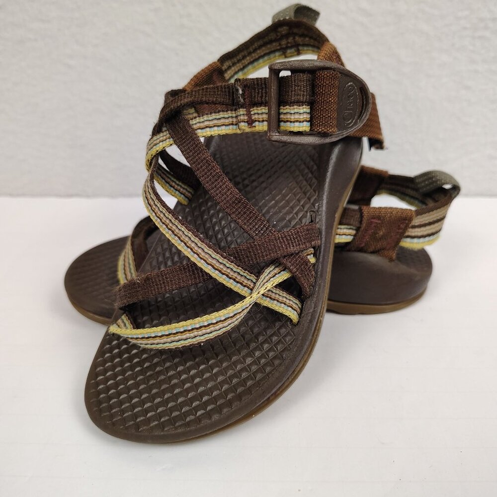 Chaco Brown Outdoor Hiking Active Sandals Little Kids sz 10